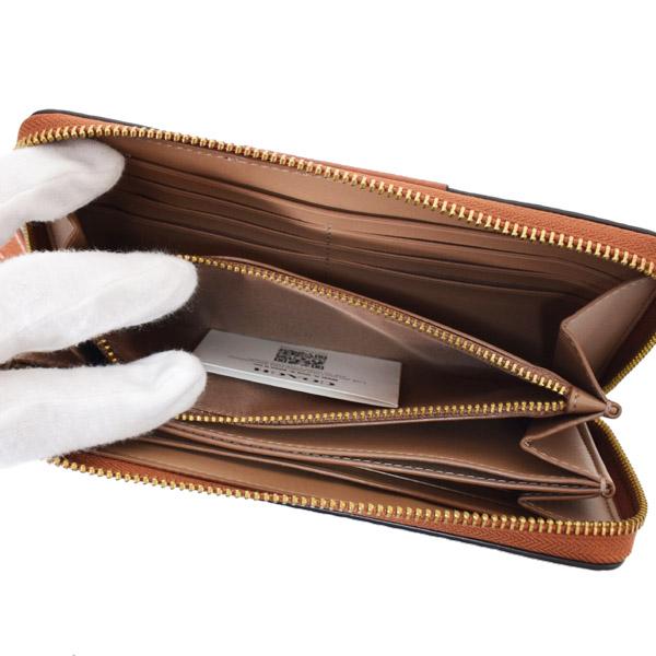 COACH（コーチ） 長財布 コーティングキャンバス レザー ホース アンド