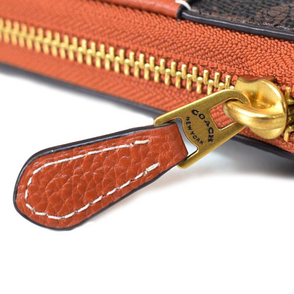 COACH（コーチ） 長財布 コーティングキャンバス レザー ホース アンド