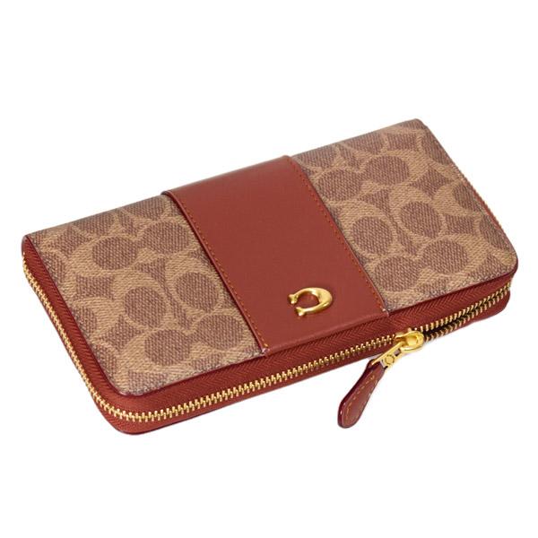 COACH（コーチ） 長財布 コーティングキャンバス レザー シグネチャー