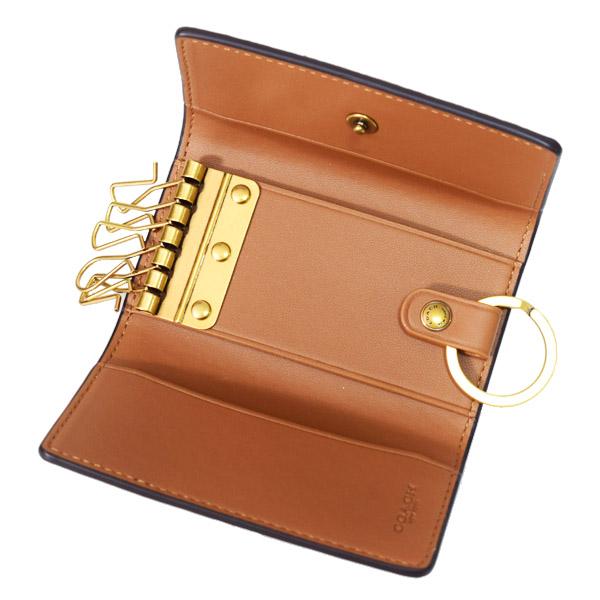 COACH（コーチ） キーケース レザー エッセンシャル ロゴ 6連 キー