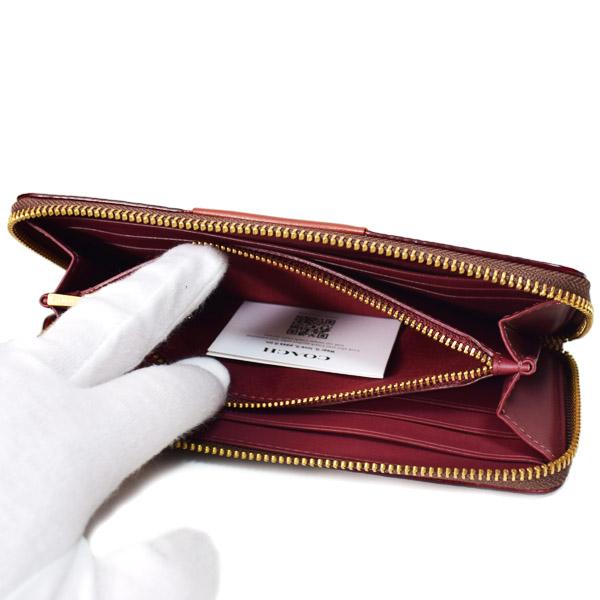 COACH（コーチ） 長財布 コーティングキャンバス レザー シグネチャー