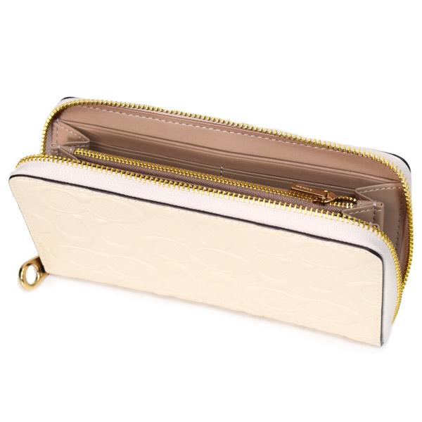 COACH（コーチ） 長財布 パテントレザー シグネチャー ロゴ 型押し