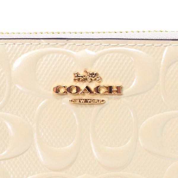 COACH（コーチ） 長財布 パテントレザー シグネチャー ロゴ 型押し