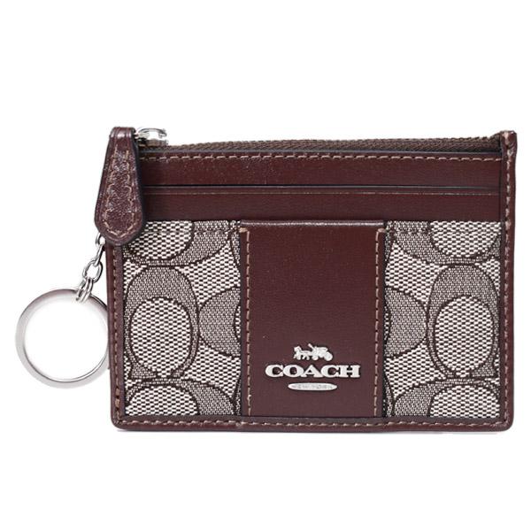 COACH（コーチ） コインケース ジャガード レザー シグネチャー 