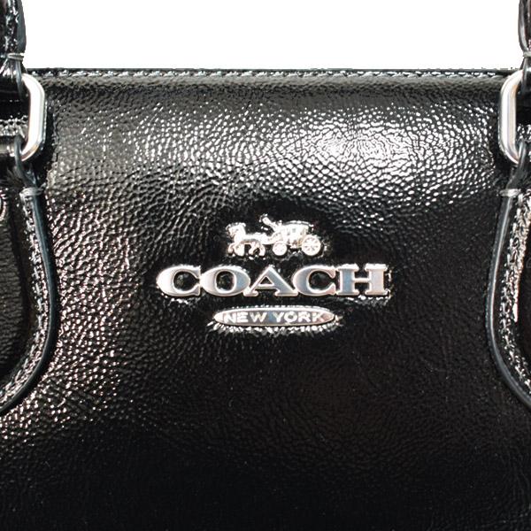 COACH（コーチ） バッグ パテントレザー ジョージア サッチェル ロゴ