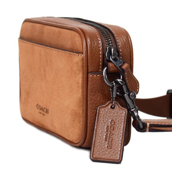 COACH（コーチ） メンズ バッグ スエード レザー ジェイデン ロゴ 2WAY