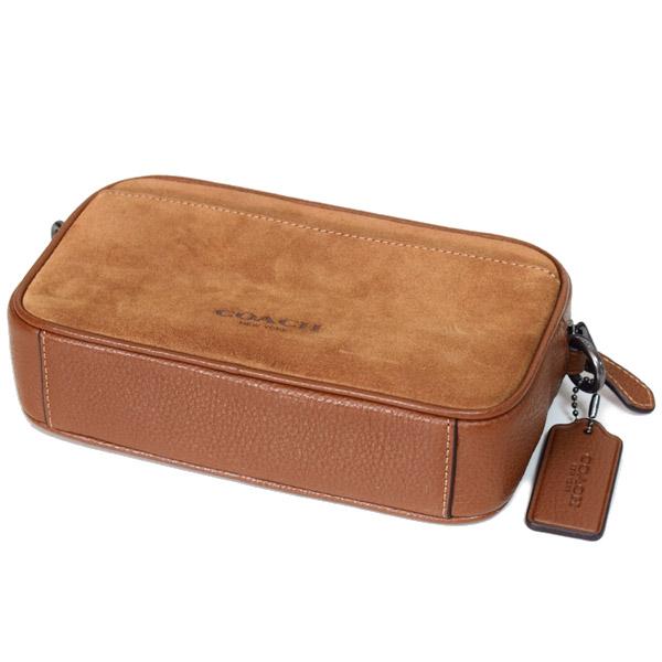 COACH（コーチ） メンズ バッグ スエード レザー ジェイデン ロゴ 2WAY