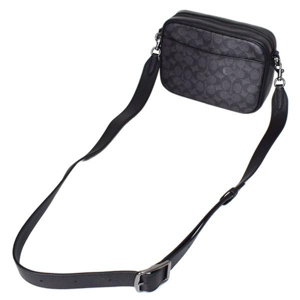未使用級✨コーチ ショルダーバッグ キャンバス×レザー シグネチャー 斜め掛け COACH（コーチ） メンズ バッグ コーティングキャンバス レザー