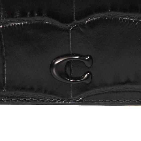 最終価格！coach ★カードケース　クロコダイル　フラグメント　ケース COACH（コーチ） メンズ カードケース クロコダイル エンボスドレザー