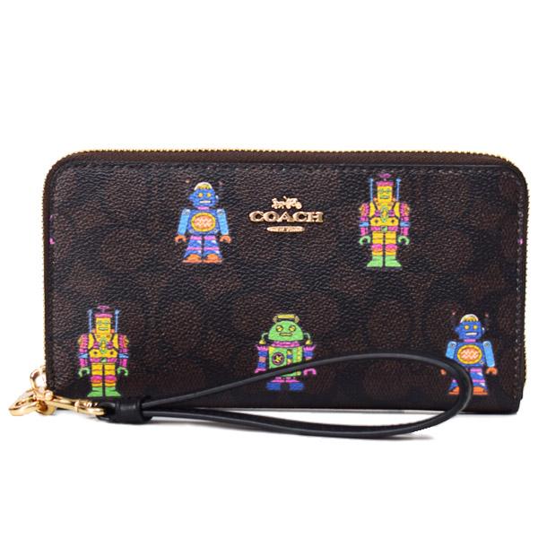 COACH（コーチ） 長財布 コーティングキャンバス レザー シグネチャー