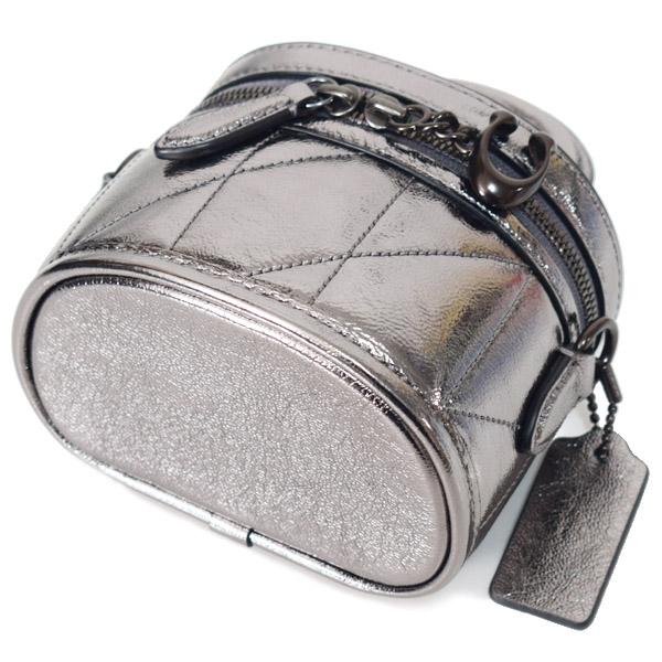 COACH（コーチ） バッグ レザー メタリック キルティング トレイル 12