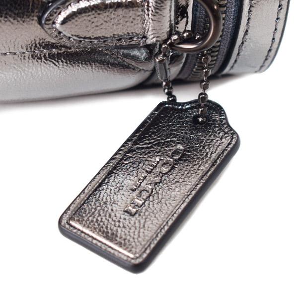 COACH（コーチ） バッグ レザー メタリック キルティング トレイル 12