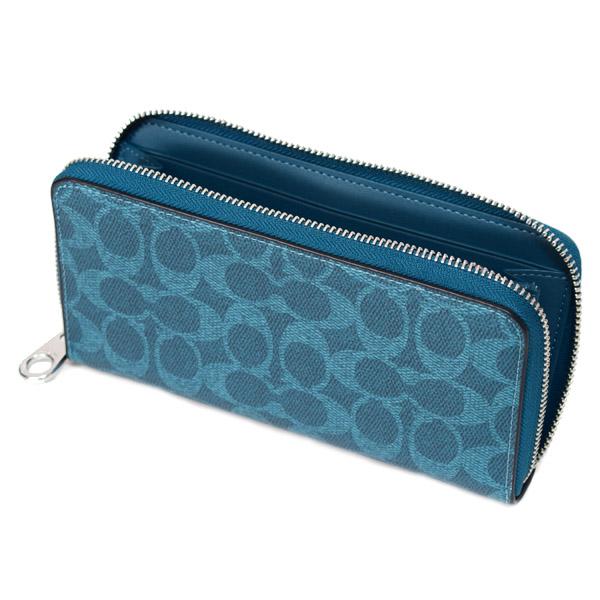 COACH（コーチ） 長財布 コーティングキャンバス レザー シグネチャー