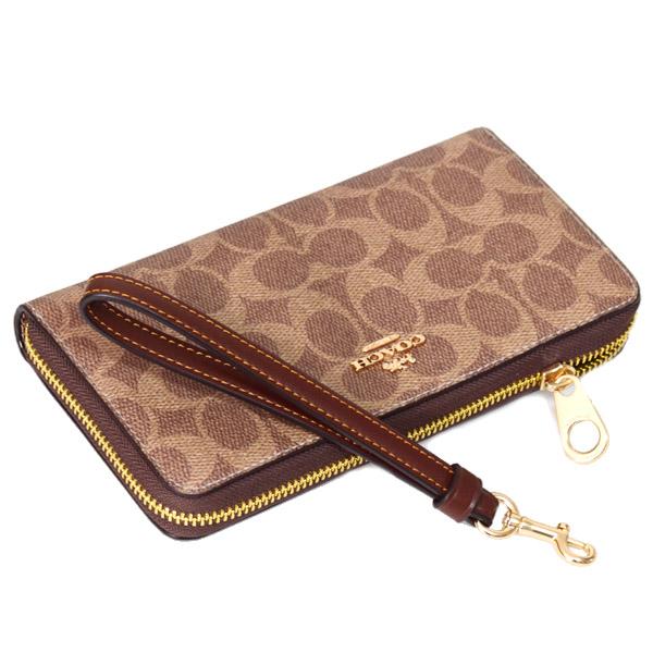 COACH（コーチ） 長財布 コーティングキャンバス レザー シグネチャー