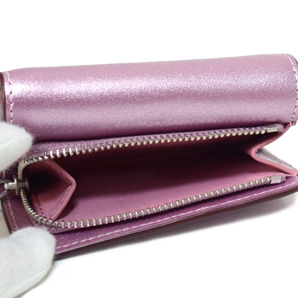 COACH（コーチ） 財布 レザー メタリック キラキラ スモール ロゴ