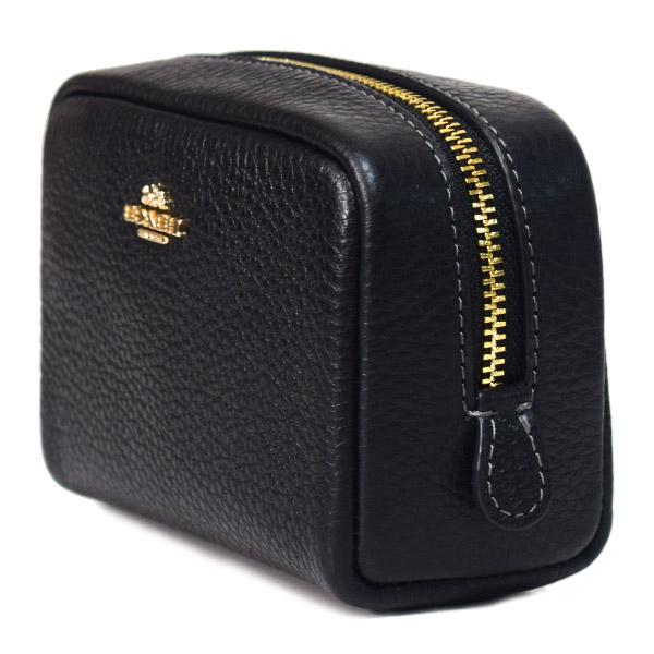 COACH（コーチ） マルチポーチ ペブルレザー スクエア ポーチ ミニ