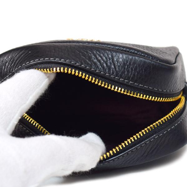 COACH（コーチ） マルチポーチ ペブルレザー スクエア ポーチ ミニ