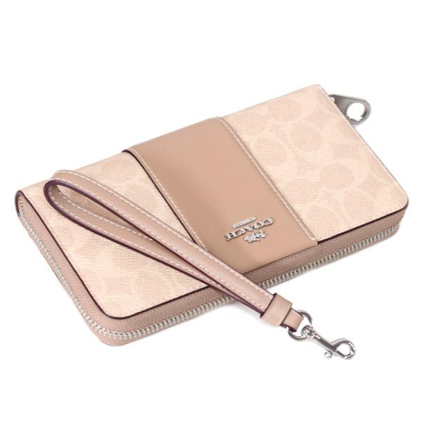 COACH キャンバスコーティング 長財布 COACH（コーチ） 長財布 コーティングキャンバス レザー シグネチャー