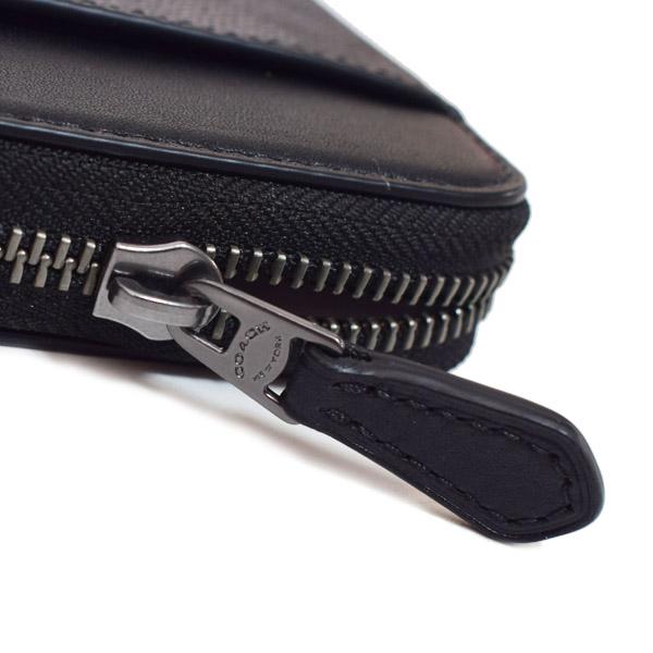 COACH（コーチ） メンズ 長財布 コーティングキャンバス レザー