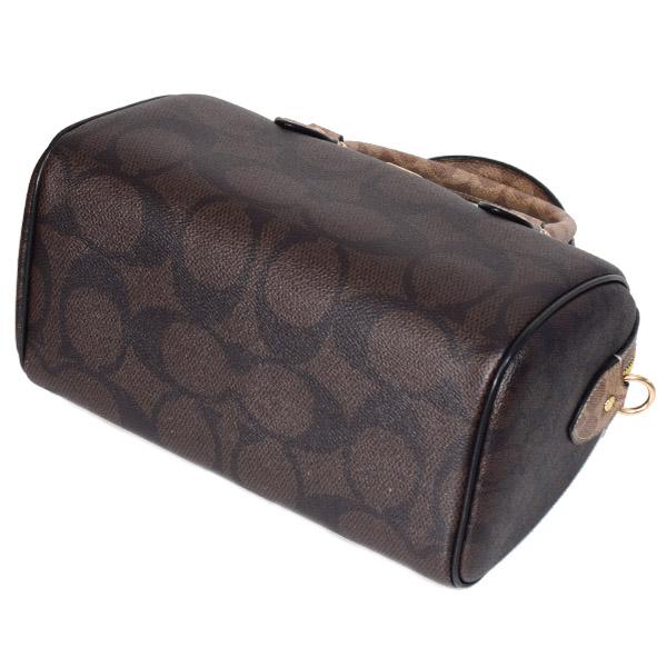 コーチ 2wayボストン ショルダーバッグ 黒 シグネチャー レザー キャンバス Coach シグネチャー キャンバス 2WAY クロスボディ 関税送料込 (Coach