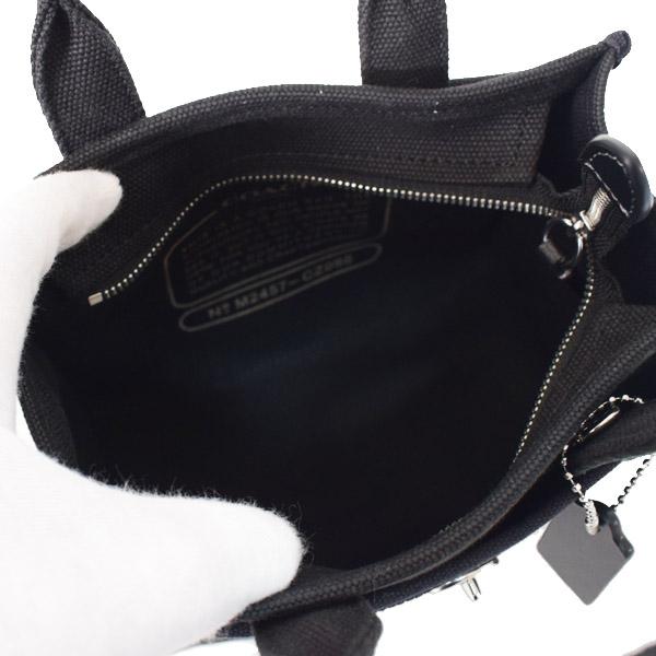 COACHカゴトート26.２WAYクロスボディハンドバック黒キャンバスショルダー COACH（コーチ） バッグ キャンバス トート カーゴ 刺〓 20 ミニ ロゴ