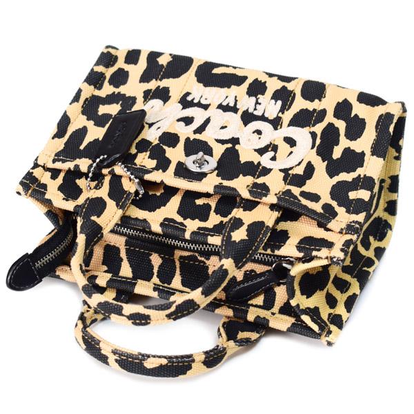 COACH（コーチ） バッグ キャンバス レオパード ヒョウ柄 トート
