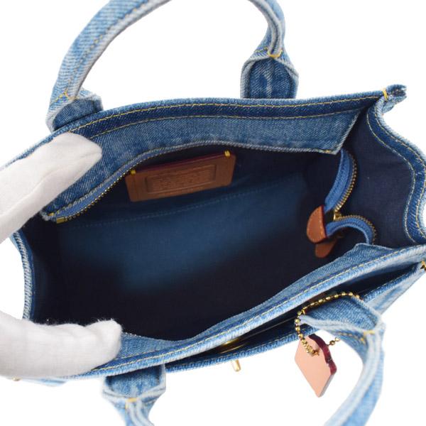COACH（コーチ） バッグ デニム カーゴ トート 刺〓 20 ミニ ロゴ 2WAY