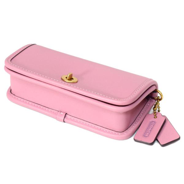 コーチ バッグ COACH グラブタンレザー ディンキー 14 ターンロック スライダー チェーン スモール 2way クラッチ クロスボディー 斜め掛け ショルダーバッグ トゥルーピンク CZ108 COACH（コーチ） バッグ グラブタンレザー ディンキー 14 ターンロック