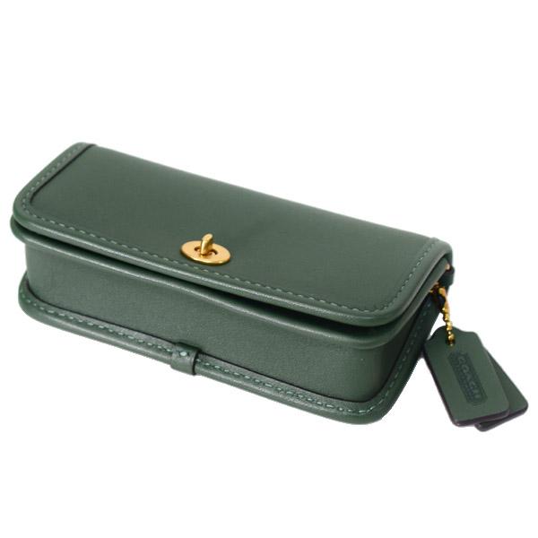 【ヴィンテージ】コーチ ビジネスバッグ ターンロック グリーン グラブタンレザー ヴィンテージ】コーチ ビジネスバッグ ターンロック グリーン グラブ