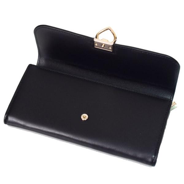 kate spade♡黒革の長財布 kate spade NEW YORK（ケイト・スペード ニューヨーク） ケイト