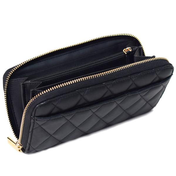 【新品】kate spade 黒レザーキルティング長財布 kate spade NEW YORK ケイトスペード 長財布 katespade レザー