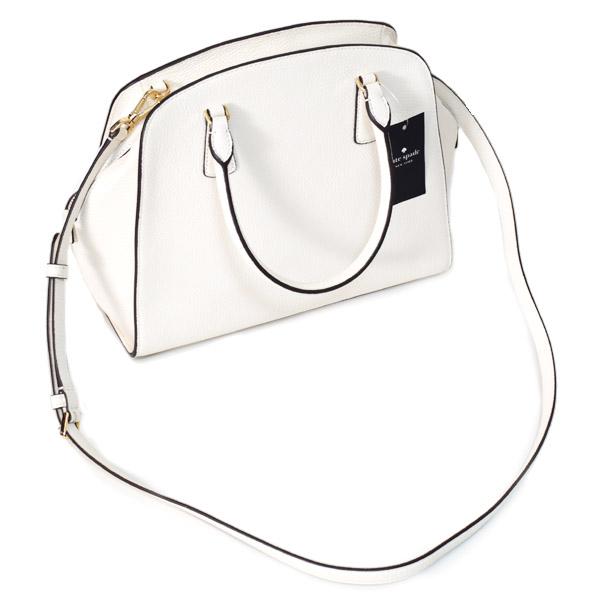 ケイトスペード バッグ katespade ペブルレザー カイラ ロゴ サッチェル 2way 斜めがけ ショルダー ハンドバッグ メレンゲ KF526 kate spade NEW YORK（ケイト・スペード ニューヨーク） ケイト