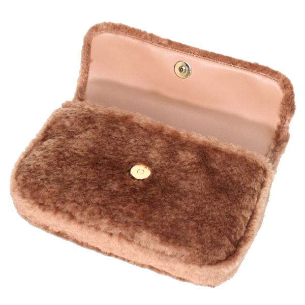 ケイトスペード バッグ katespade レザー ファー ふわふわ ロージー ポーチ付き フラップ クロスボディ 2way 斜めがけ ショルダー クラッチバッグ ライトフォーン KJ092 kate spade NEW YORK（ケイト・スペード ニューヨーク） ケイト