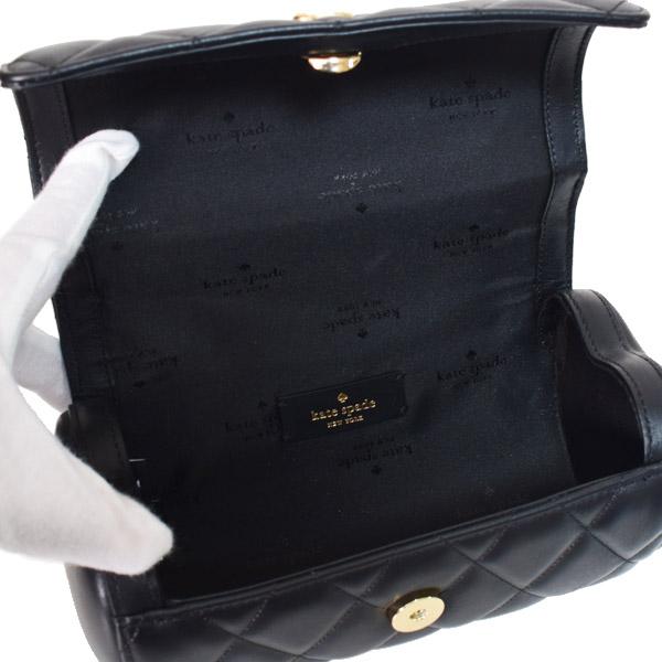 ケイトスペード ニューヨーク 黒　キルティング　レザー　ハンドバッグ　2WAY kate spade ケイトスペード キルティング ショルダーバッグ 2way