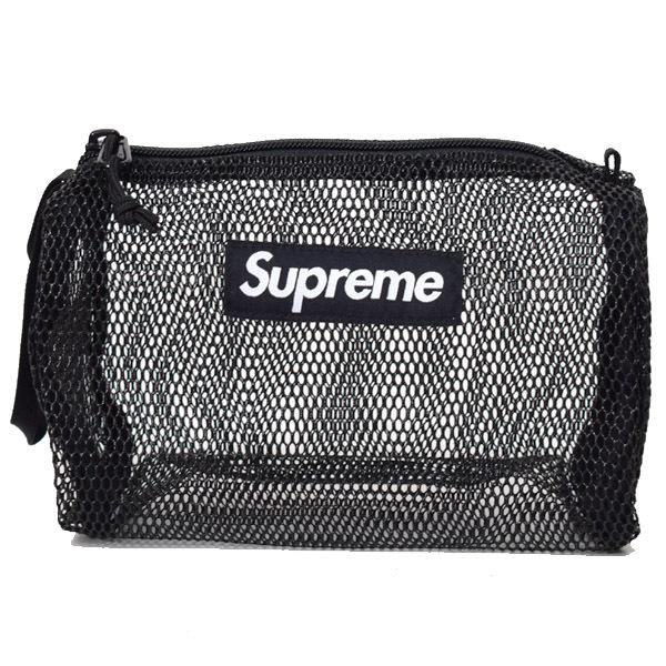 Supreme メッシュポーチ ブラック PVC Supreme（シュプリーム） ポーチ SUPREME PVCコーティングメッシュ 網