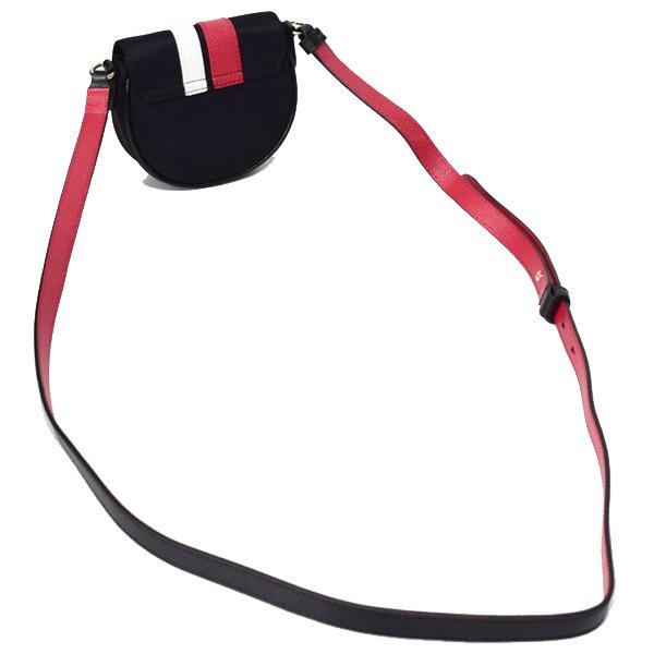 フルラ バッグ FURLA ポリエステル レザー メトロポリス ストライプ クロスボディ 斜めがけ ミニ ショルダーバッグ ブラック×ルビーレッド×ホワイト WE00135 | FURLA | 01