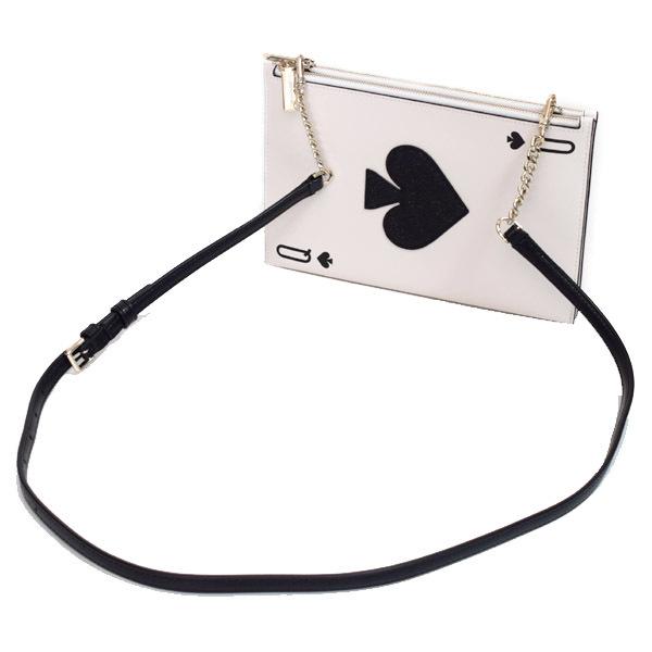 ケイトスペード バッグ Katespade スムースレザー ラッキー ドロー スペード トランプ クイーン 2way 斜めがけ ショルダー クラッチバッグ マルチ Wkr Wkr ブランド専門店 アウトレット365 通販 Yahoo ショッピング