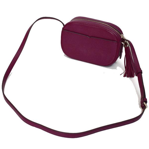 ケイトスペード バッグ katespade ぺブルレザー コートニー ロゴ タッセル カメラバッグ クロスボディ 2WAY 斜めがけ ショルダー クラッチバッグ ガーデンピンク WKR00516 kate spade NEW YORK（ケイト・スペード ニューヨーク） ケイト