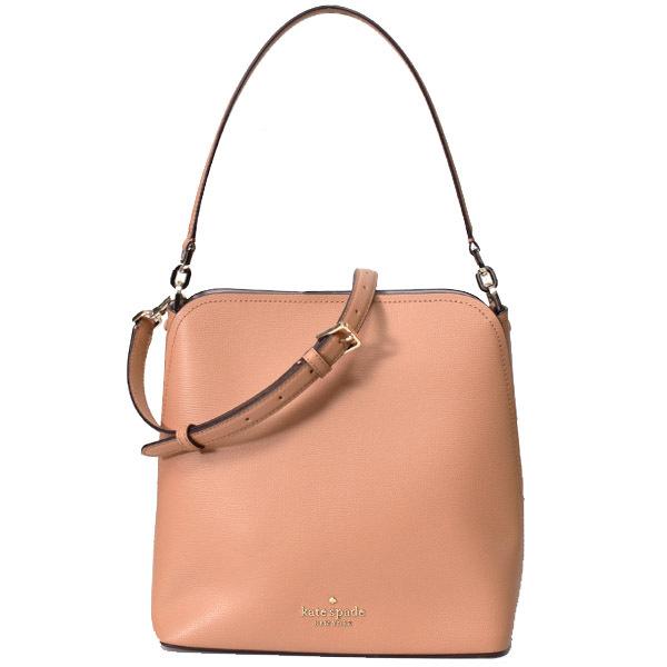 ケイトスペード バッグ　katespade グレインレザー ダーシー ロゴ ラージ バケット バケツ型 2way 斜めがけ ショルダー ハンドバッグ クラシックサドル WKR00529 kate spade NEW YORK（ケイト・スペード ニューヨーク） ケイト