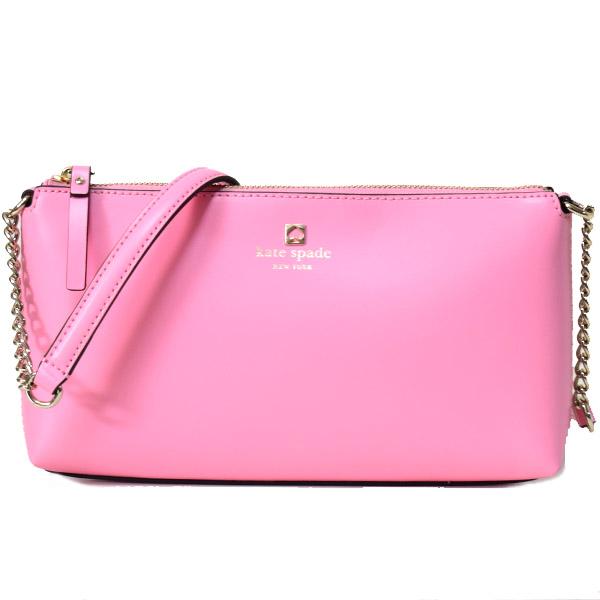 ケイトスペード バッグ katespade スムースレザー ウェラー ストリート デクラン チェーン スリム ショルダーバッグ ブライトカーネーション WKRU5065