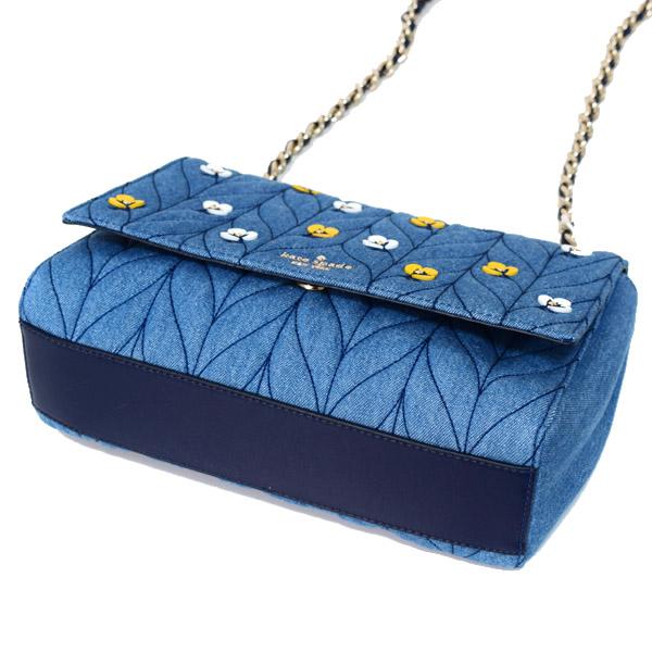 値下げ kate spade デニム キルティング チェーンバッグ kate spade NEW YORK（ケイト・スペード ニューヨーク） ケイト