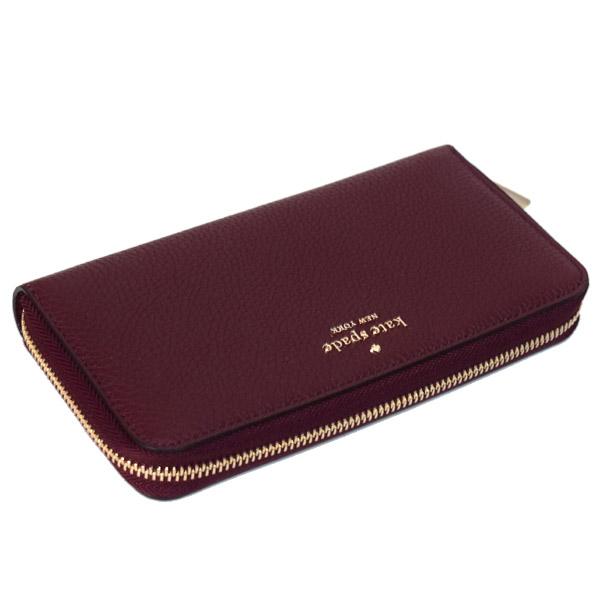 新品 katespade レナ ラージ コンチネンタルウォレット チェリーウッド ケイトスペードニューヨーク kate spade new york 長財布(ラウンド