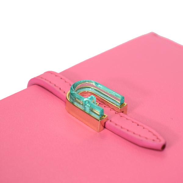FURLA（フルラ） 財布 レザー コンパクト ラウンド ロゴ ジェマ 二