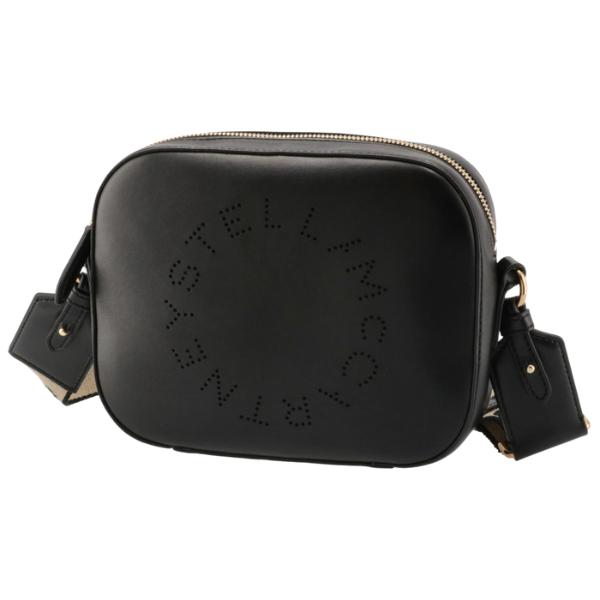 【訳あり】ステラ マッカートニー STELLA MCCARTNEY ショルダーバッグ ロゴ ミニ カメラバッグ ブラック系 700266