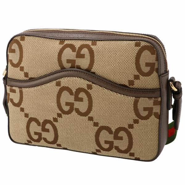 【訳あり】グッチ GUCCI ショルダーバッグ ジャンボGG メッセンジャーバッグ ウェブストライプ スクエア インターロッキングG