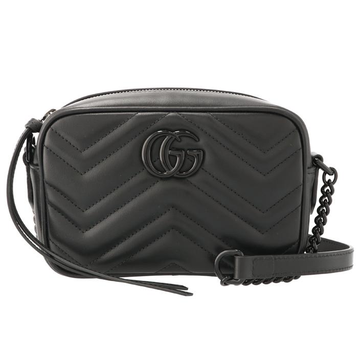訳あり】グッチ GUCCI ミニ ショルダーバッグ GGマーモント チェーン 