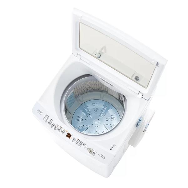 【超美品】 AQUA アクア 全自動洗濯機 縦型 10kg ホワイト Cサイズ AQW-V10P(W) aq-01-w40｜outletconveni｜02