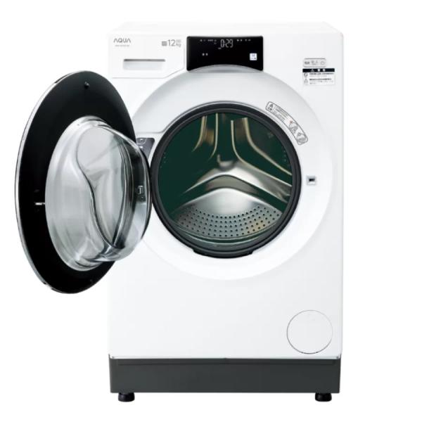 【超美品】 AQUA アクア ドラム式洗濯乾燥機 12kg ホワイト 左開き Cサイズ AQW-SD12P-L(W) aq-01-w58｜outletconveni｜02
