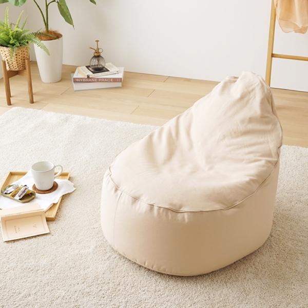 ビーズクッション スノーボム ブラウン ベージュ グリーン レッド 布