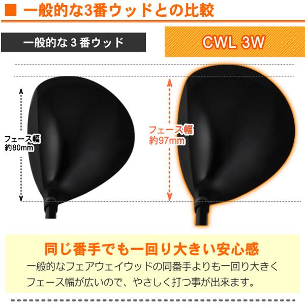 CWL フェアフェイウッド FW 3W/5W/7W 大型ヘッド メンズ ゴルフ  